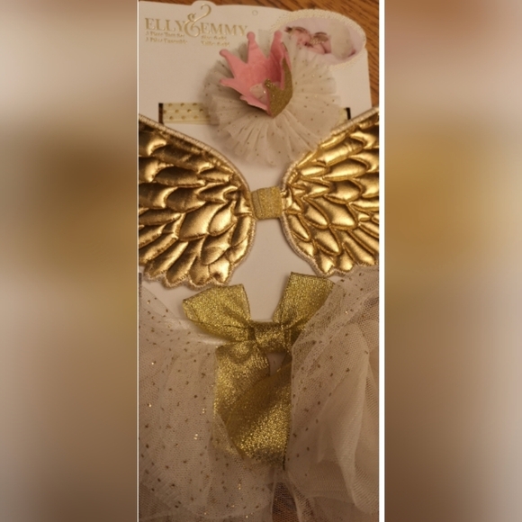 NWT Elly & Emmy 3pc Angel Tutu Set Size Up To 12 Months. - Picture 5 of 12